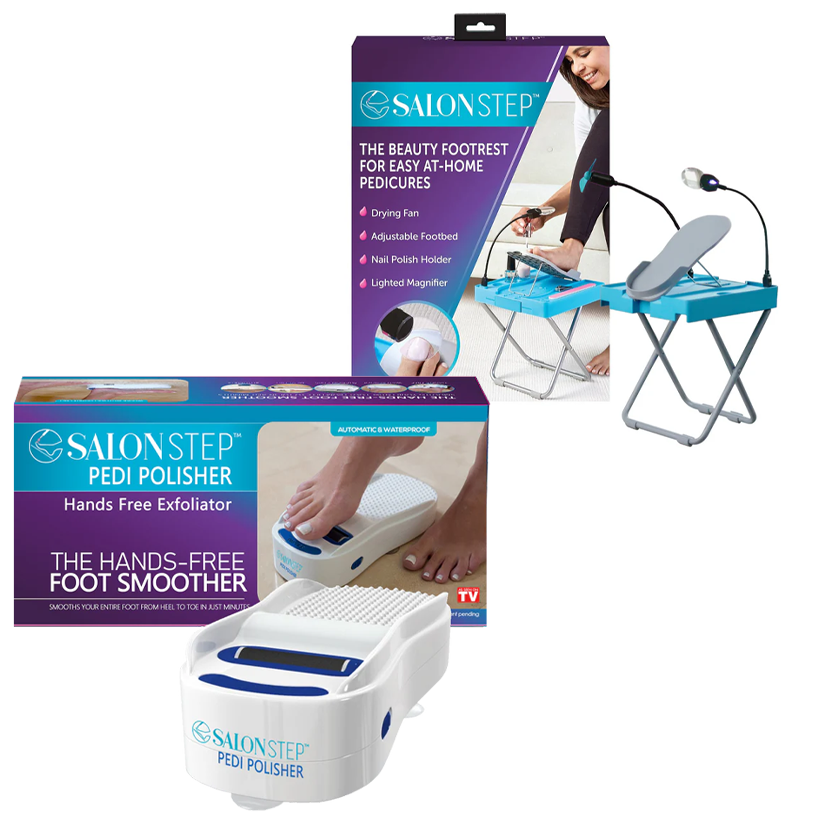 Salon Step Pedicure Stand & Salon Step Pedi Polisher Combo