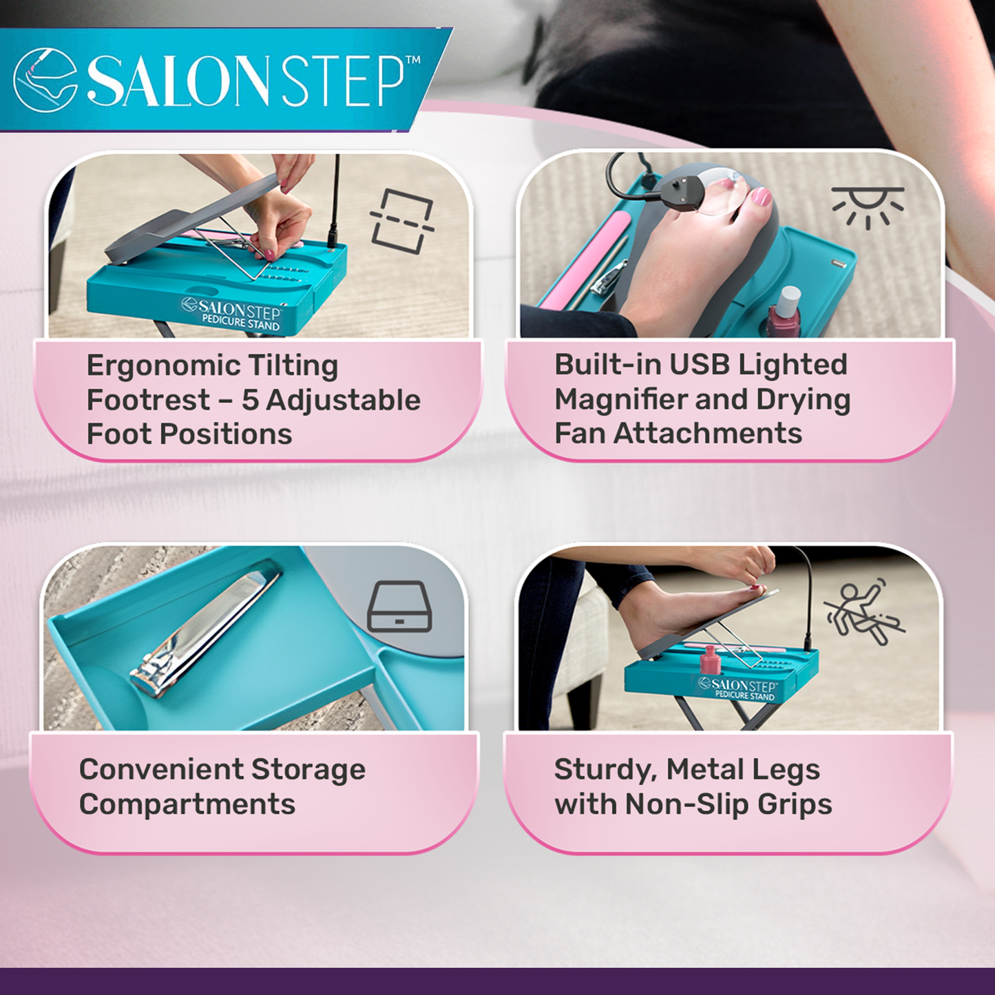 Salon Step Pedicure Stand