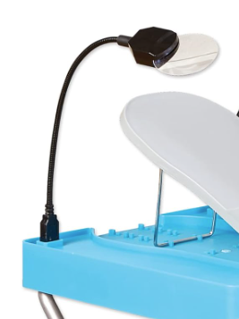 Salon Step Pedicure Stand Light & Magnifier